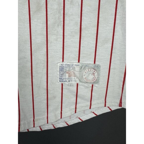 Vintage 90s Russell Athletic Cincinnati Reds Baseball Jersey Youth XL Rare MLB - Picture 7 of 16